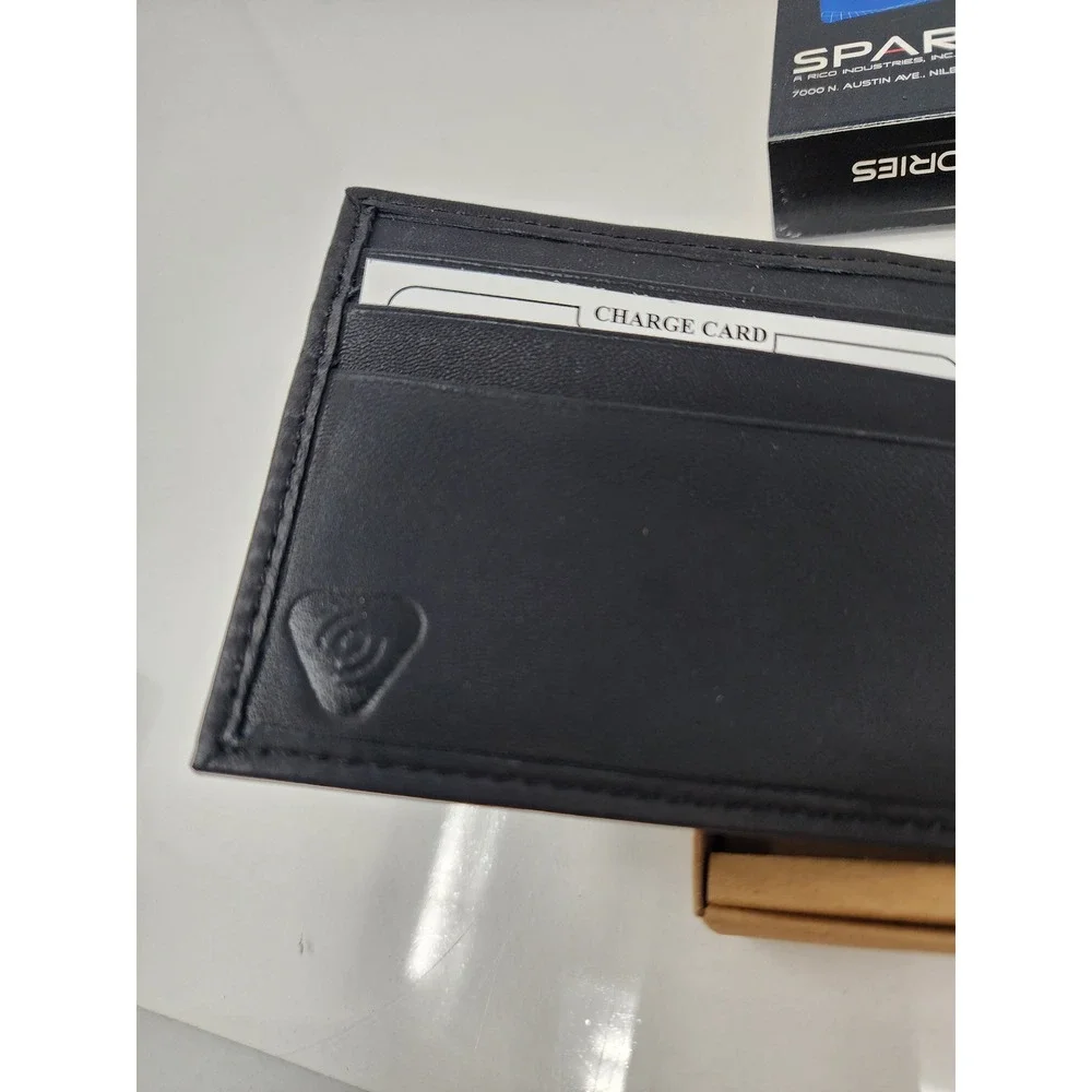Sparo Mens LSU Tigers Bifold Wallet Black Leather RFID Blocking Casual Size OS